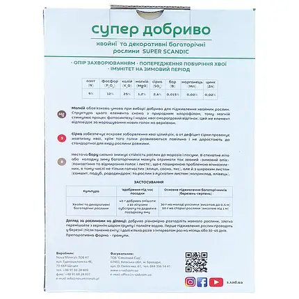 "Супер Добриво" для хвойних (1 кг), від Nova Minerals, Польща