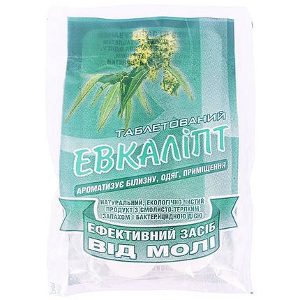 "Таблетки от моли (эвкалипт)" (4 шт) от БИОН, Украина