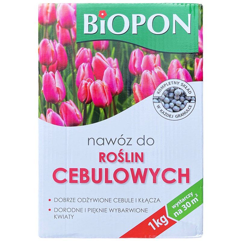 BIOPON ("Біопон") для цибулькових рослин (тюльпанів, нарцисів, крокусів та ін.), 1 кг, від Bros, Польща